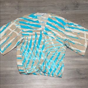 RaMona LaRue Silk Blouse Size Small